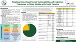Neighborhood-level Social Vulnerability and Cognitive Outcomes in Older Adults with Solid Tumors by Ahmed Qaedi, Ariann Nassel, Mackenzie Fowler, Elizabeth Baker, Smith Giri, Gabriela Oates, Grant Williams, and Noha Sharafeldin